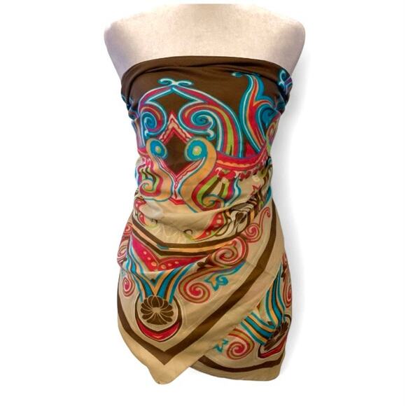 Carmen & Coco Accessories - Coco + Carmen Colorful Paisley Scarf Wrap Multi Use Boho NWT